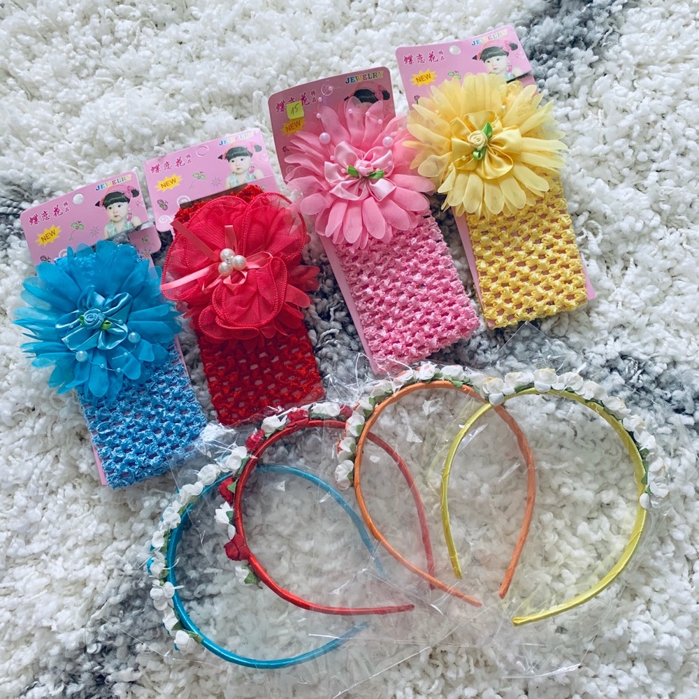 NWT Floral headband bundle